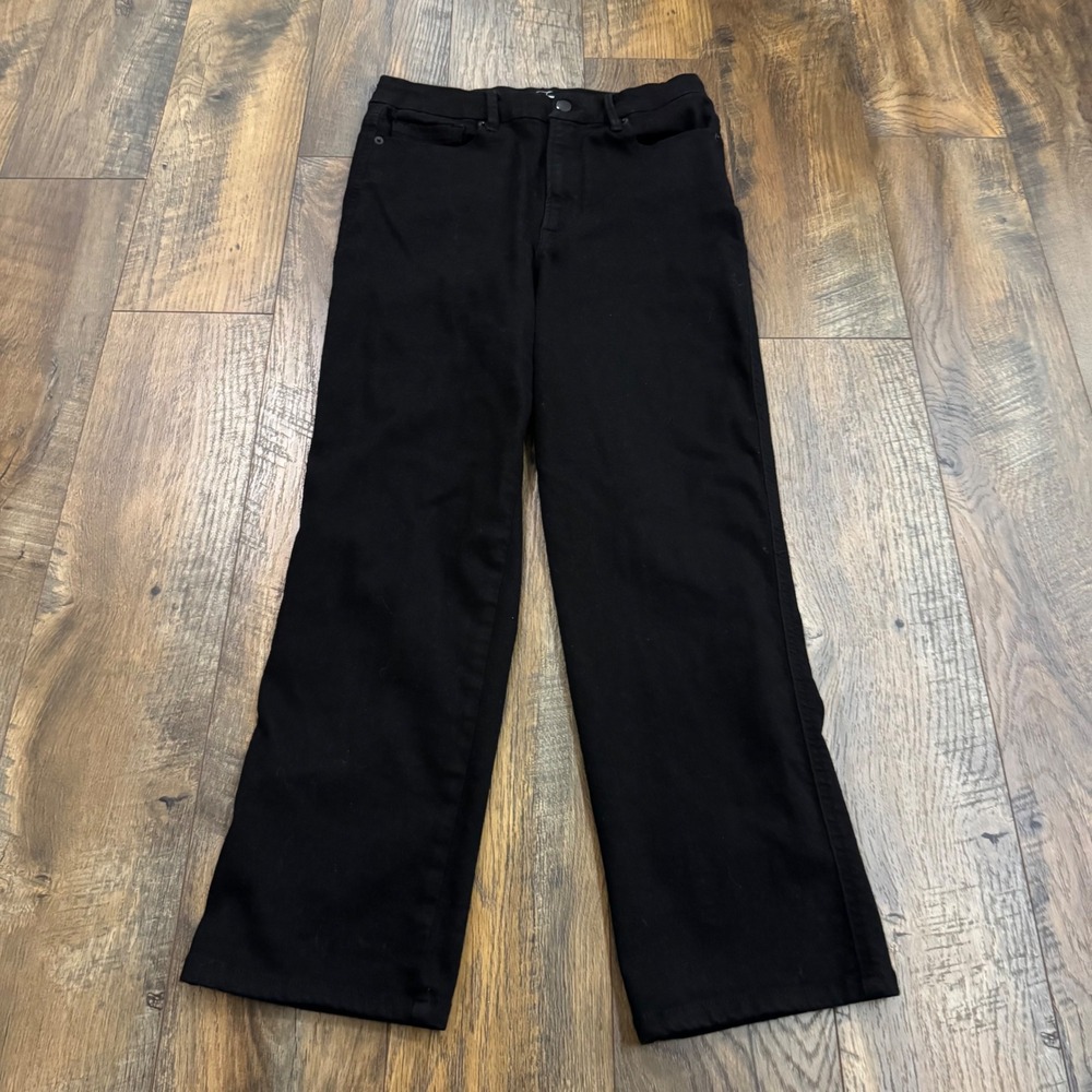 Good‎ American Good Straight Black High Rise Jeans Size 10/30 Stretch Grunge